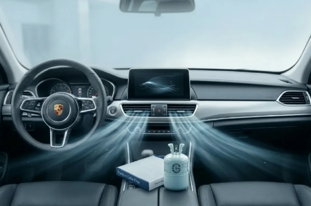 Expert Porsche AC Repair and Service in Sharjah